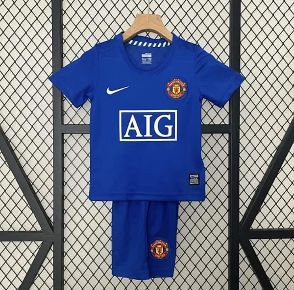 Retro 24/25 Kids Manchester United Third Blue Jersey