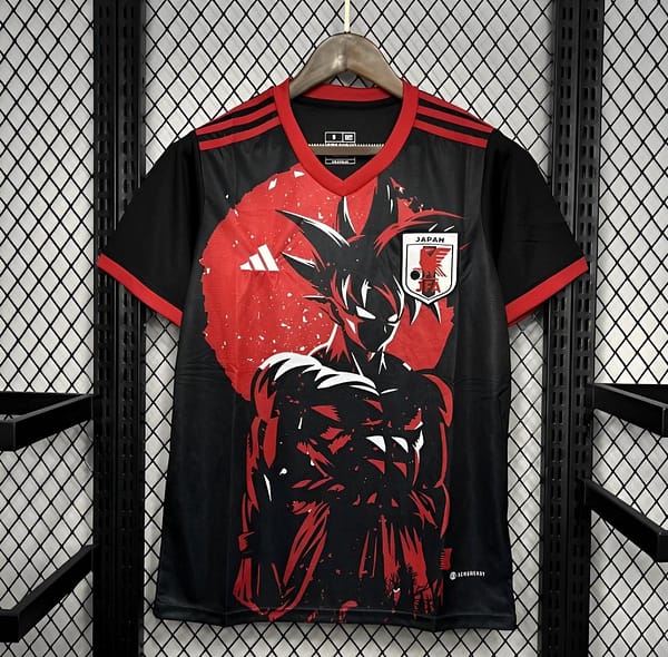 2024 Japan Dragon Ball Goku Red/Black Jersey - Image 6