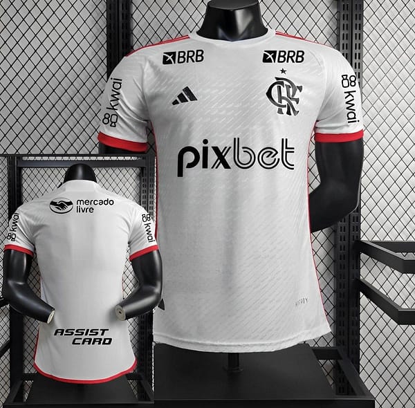 Player Version 24/25 Flamengo Away Jersey + All Sponsors