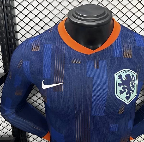Player Version 2024 Netherlands Away Long Sleeve Jersey - Image 2