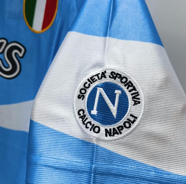 Retro 90/91 Napoli Home Second Jersey - Image 7