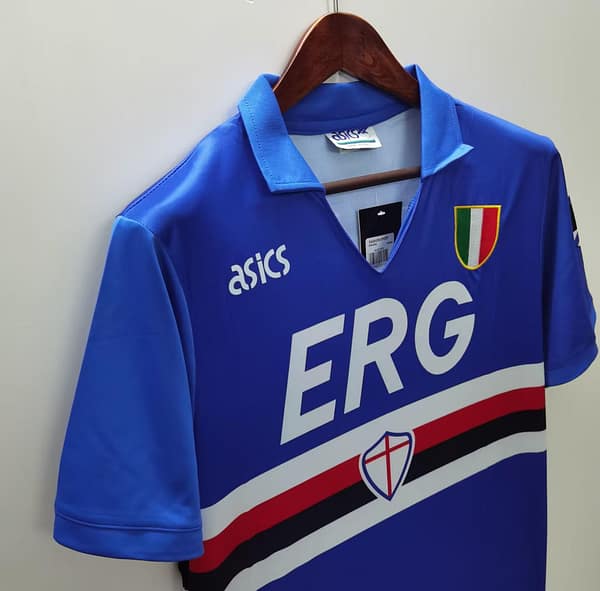 Retro 91/92 Sampdoria Home Jersey - Image 3