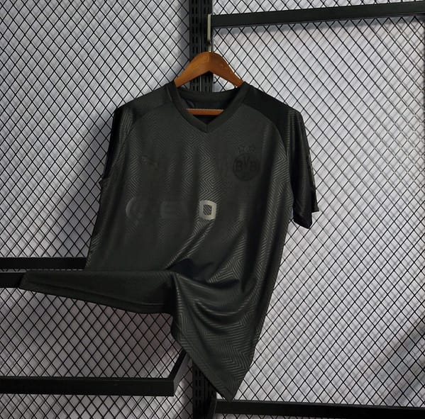 Retro Borussia Dortmund 110th Anniversary Edition Black Jersey - Image 5