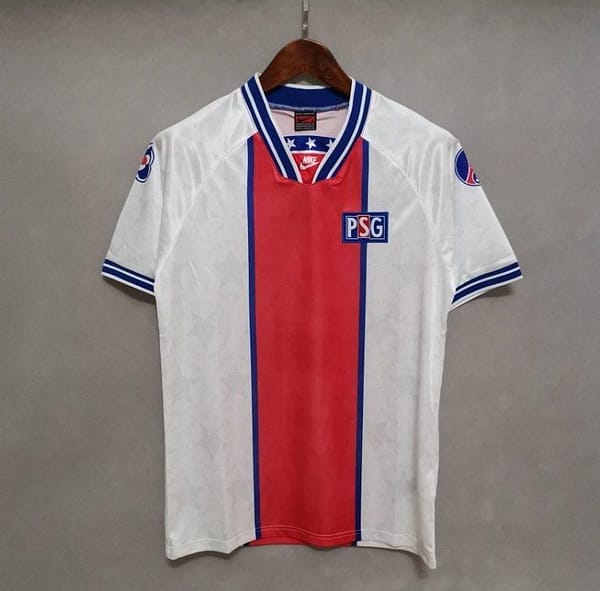 Retro 94/95 PSG White Away Jersey - Image 5