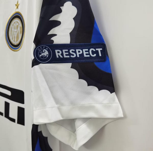 Retro 10/11 Inter Milan Away White Jersey With Full Patches - Image 7