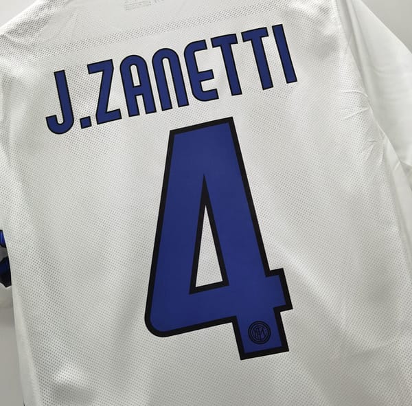 Retro 10/11 Inter Milan Away White Jersey With Full Patches - Image 9