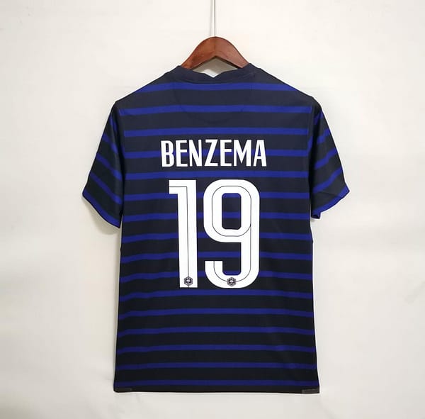 Retro 2020 France Benzema Jersey - Image 9