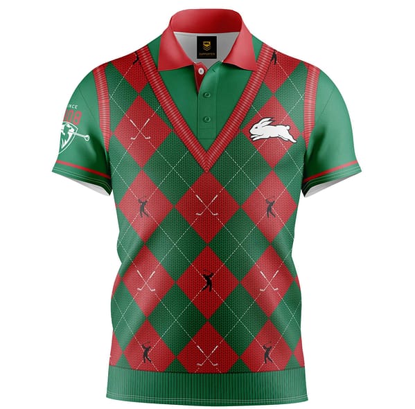 South Sydney Rabbitohs 2021 Men's Fairway Golf Polo Shirts