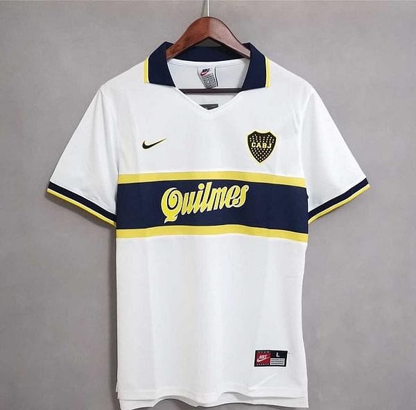 Retro 96/97 Boca Juniors Away White Jersey