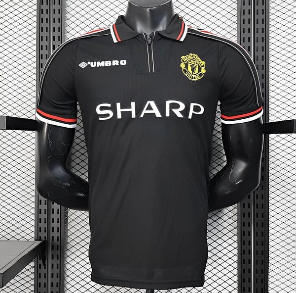Player Version 98/99 Manchester United Third Black Jersey