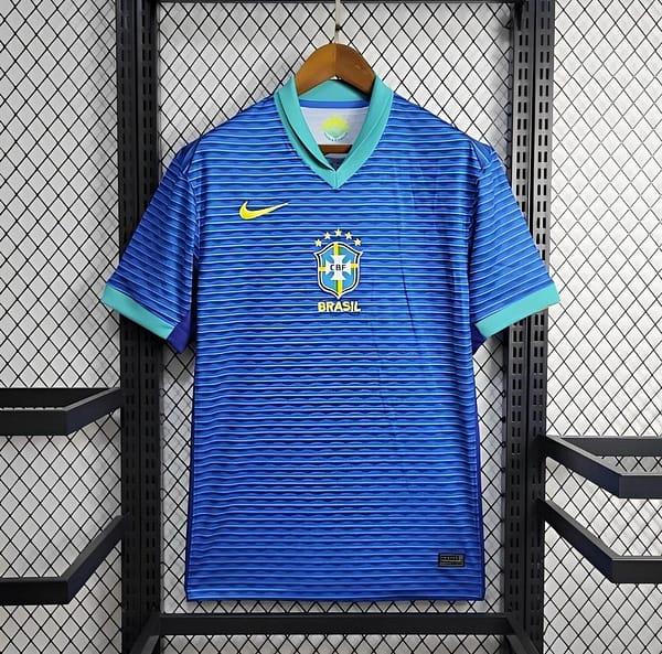 2024 Brazil Away Blue Jersey
