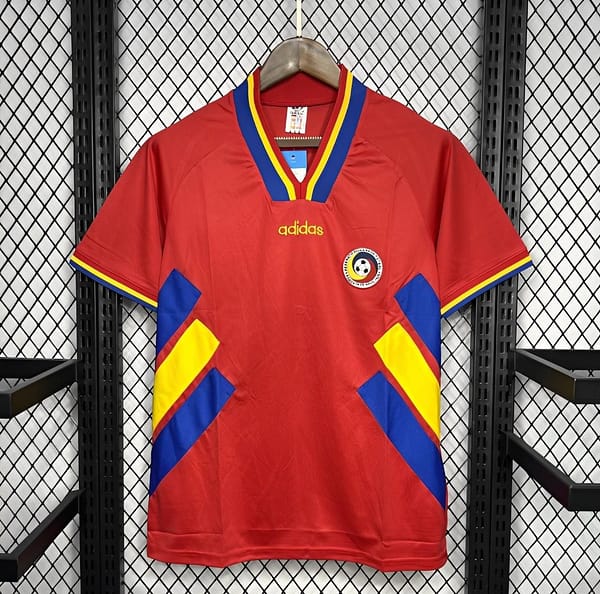 Retro 1994 Romania Away Red Jersey