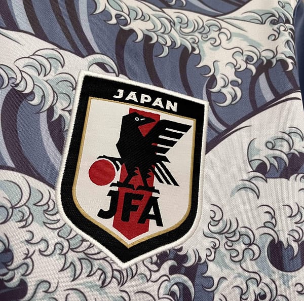 2024Japan Blue The Great Wave off Kanagawa Concept Training Jersey - Image 3