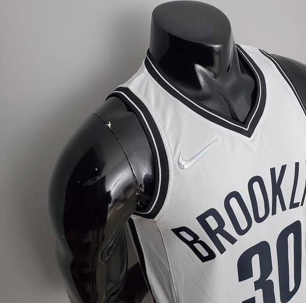 NBA 75th Anniversary Curry #30 Nets White Jersey - Image 4