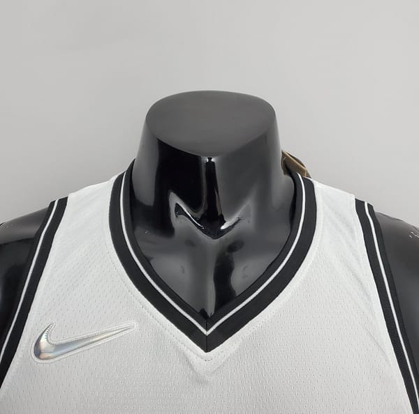 NBA 75th Anniversary Curry #30 Nets White Jersey - Image 7