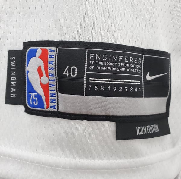 NBA 75th Anniversary Simmons #10 Nets White Jersey - Image 3
