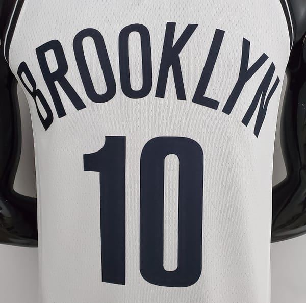 NBA 75th Anniversary Simmons #10 Nets White Jersey - Image 5