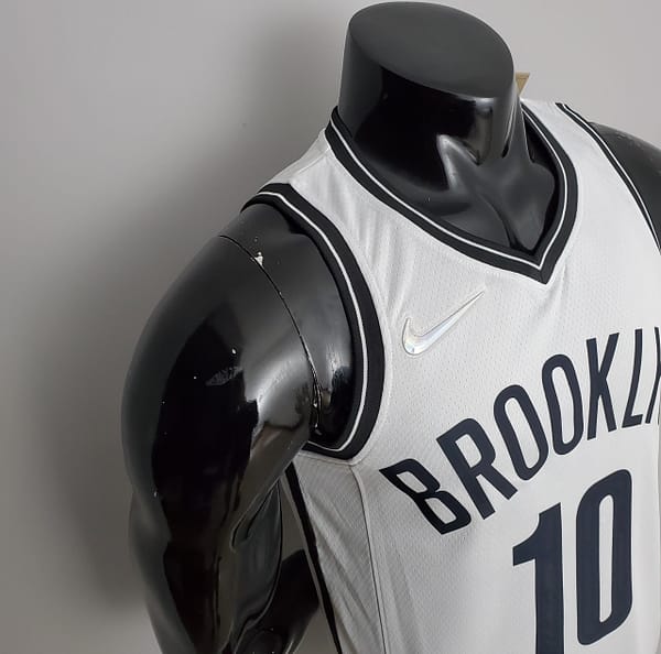 NBA 75th Anniversary Simmons #10 Nets White Jersey - Image 8