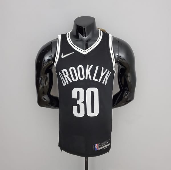 NBA 75th Anniversary Curry #30 Nets Black Jersey