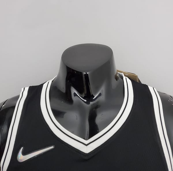 NBA 75th Anniversary Curry #30 Nets Black Jersey - Image 4