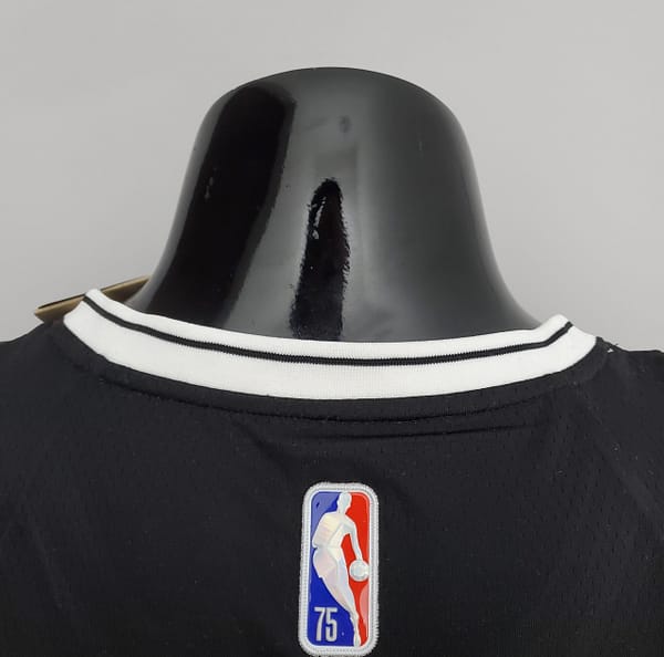 NBA 75th Anniversary Curry #30 Nets Black Jersey - Image 9