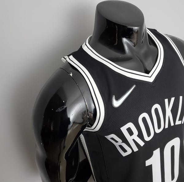 NBA 75th Anniversary Simmons #10 Nets Black Jersey - Image 5