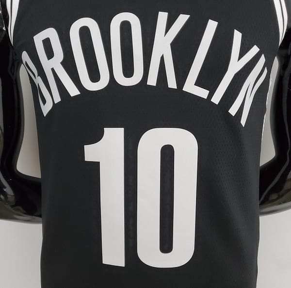 NBA 75th Anniversary Simmons #10 Nets Black Jersey - Image 8