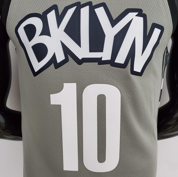 NBA Nets Simmons #10 Flyer Grey Jersey - Image 6