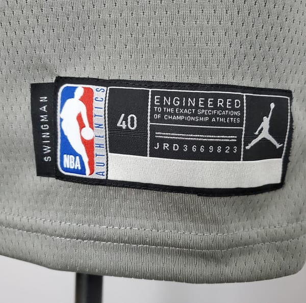 NBA Nets Simmons #10 Flyer Grey Jersey - Image 8