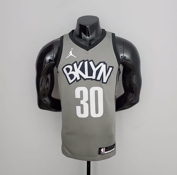 NBA Nets Curry #30 Flyer Grey Jersey