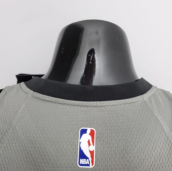 NBA Nets Curry #30 Flyer Grey Jersey - Image 5