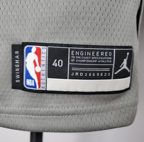 NBA Nets Curry #30 Flyer Grey Jersey - Image 6