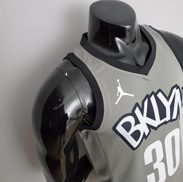 NBA Nets Curry #30 Flyer Grey Jersey - Image 9