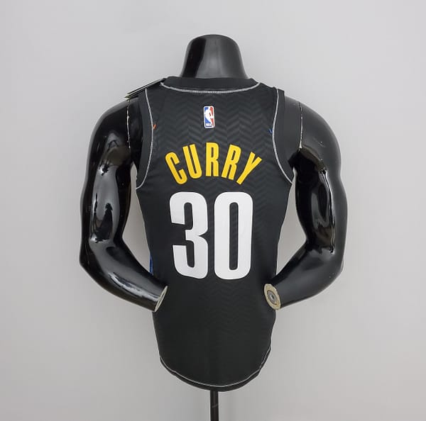 NBA Brooklyn Nets Curry #30 City Edition Black - Image 8