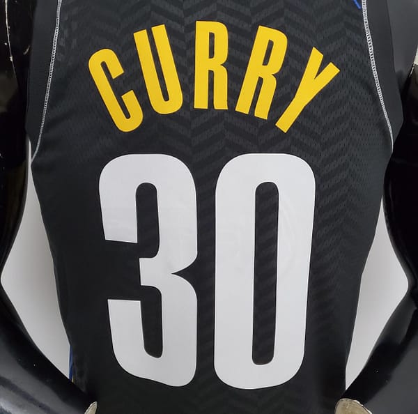 NBA Brooklyn Nets Curry #30 City Edition Black - Image 9