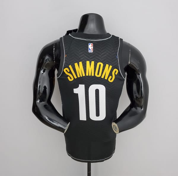 NBA Brooklyn Nets Simmons #10 City Edition Black - Image 2