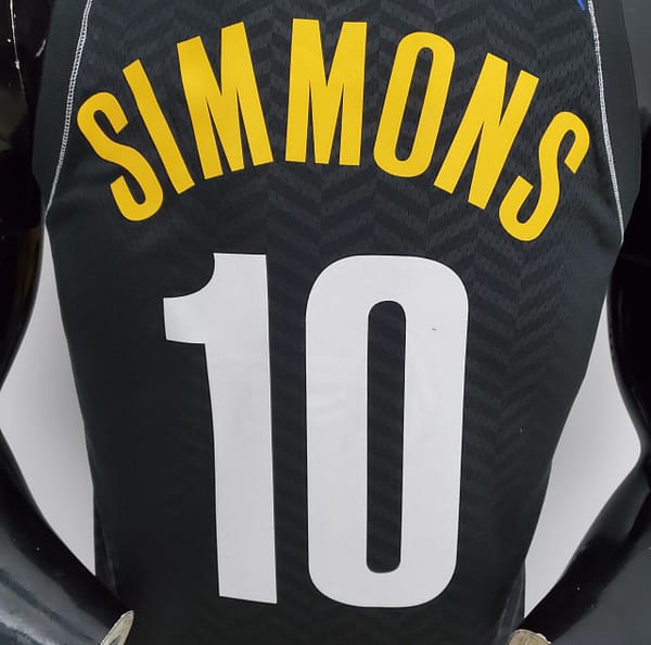 NBA Brooklyn Nets Simmons #10 City Edition Black - Image 5