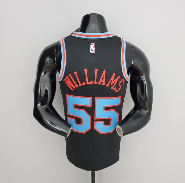 2021 NBA Kings Williams#55 Black City Edition - Image 5
