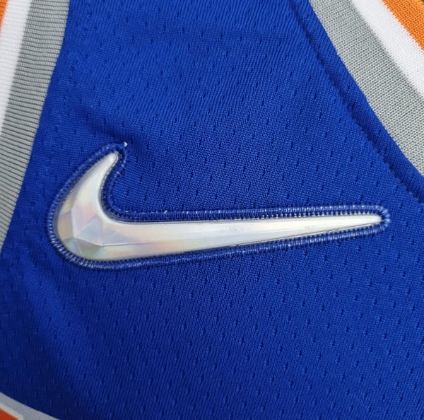 75th Anniversary Lin #17 New York Knicks Blue NBA Jersey - Image 9