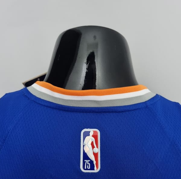 75th Anniversary Randle #30 New York Knicks Blue NBA Jersey - Image 3