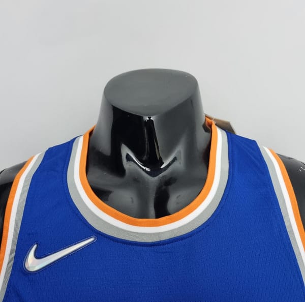75th Anniversary Randle #30 New York Knicks Blue NBA Jersey - Image 4