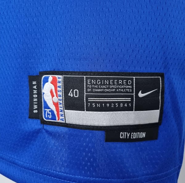 75th Anniversary Randle #30 New York Knicks Blue NBA Jersey - Image 8