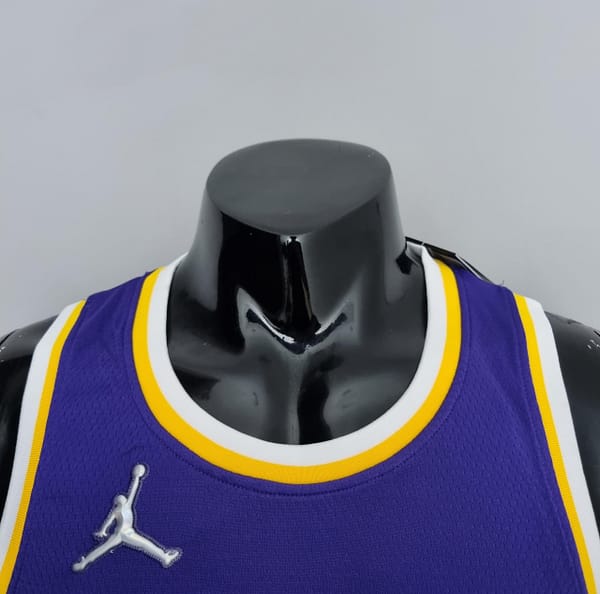 75th Anniversary Rondo #4 Los Angeles Lakers Jordan Purple NBA Jersey - Image 4
