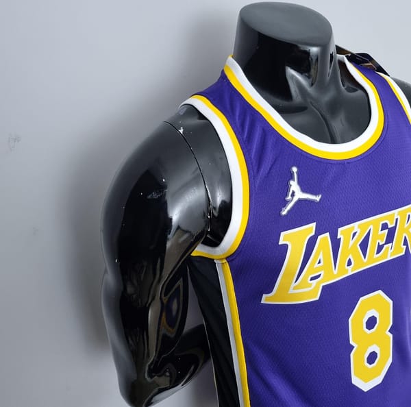 75th Anniversary BRYANT#8 Los Angeles Lakers Jordan Purple NBA Jersey - Image 6
