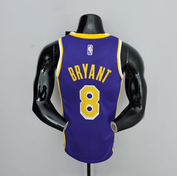 75th Anniversary BRYANT#8 Los Angeles Lakers Jordan Purple NBA Jersey - Image 8