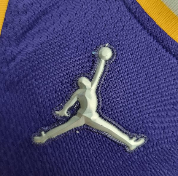 75th Anniversary James #23 Los Angeles Lakers Jordan Purple NBA Jersey - Image 10