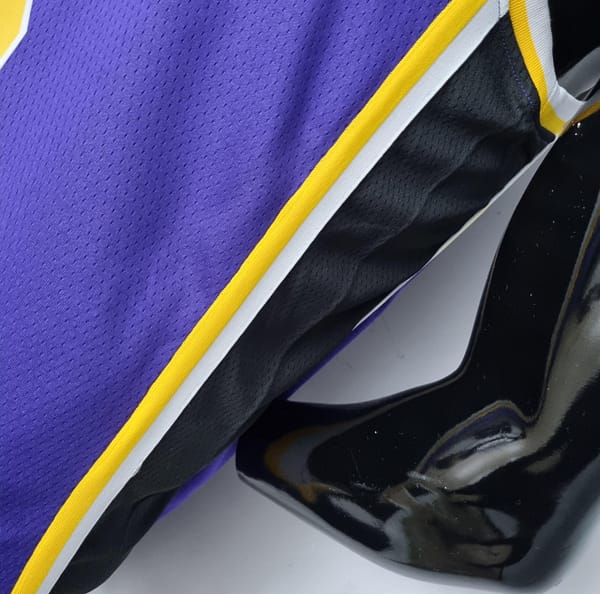 75th Anniversary James #6 Los Angeles Lakers Jordan Purple NBA Jersey - Image 6