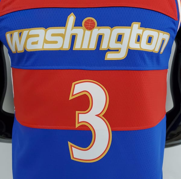 2022 Season Washington Wizards BEAL#3 Talent City Edition Blue Red NBA Jersey - Image 5