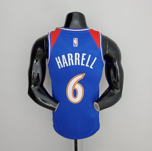 2022 Washington Wizards Harrell #6 Talent City Edition Blue-Red NBA Jersey - Image 10
