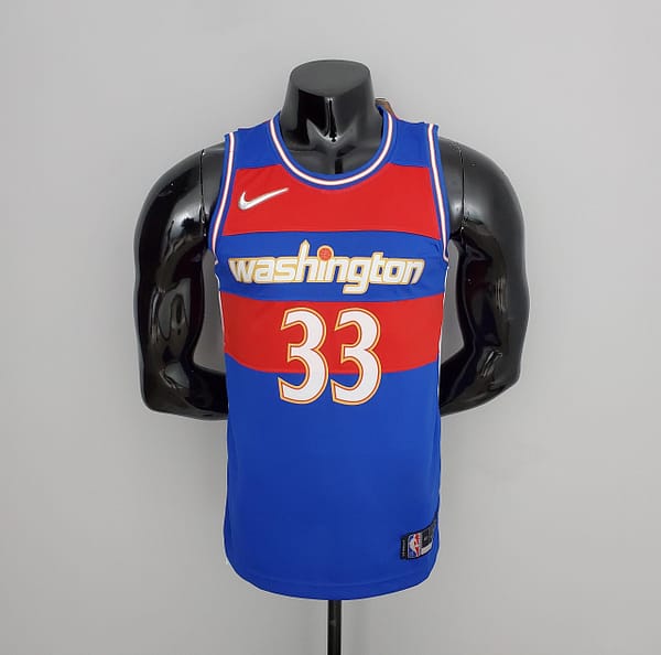 2022 Season Washington Wizards Kuzma #33 Talent City Edition Blue Red NBA Jersey